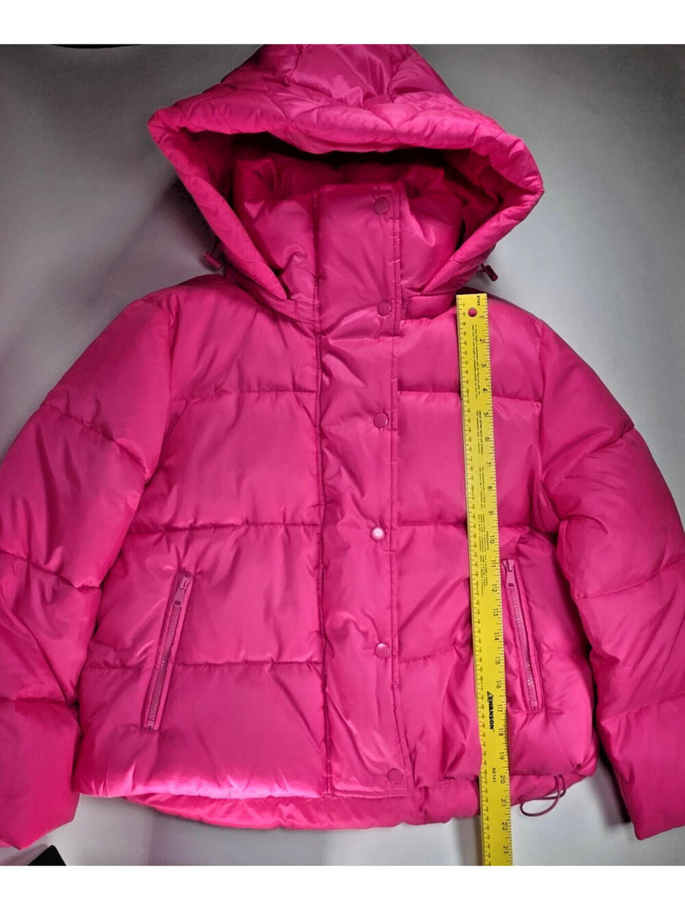 GAP Cold Control Max Pink Hooded Puffer Jacket Women Water Repellent Size S